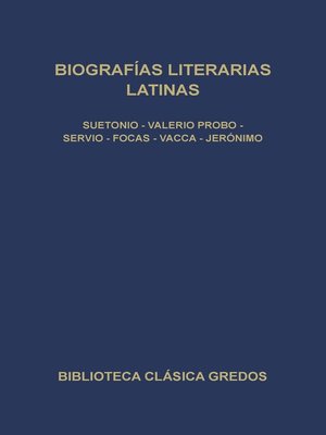 cover image of Biografía literarias latinas